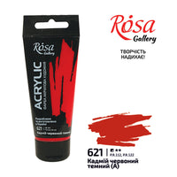 Akrylová barva, 60 ml, ROSA Gallery – Cadmium Red Deep