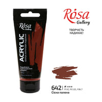 Akrylová barva, 60 ml, ROSA Gallery – Burnt Sienna