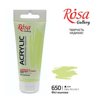 Akrylová barva, 60 ml, ROSA Gallery – Pistachio
