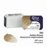 Akvarelové barvy Rosa Gallery pánvička 2.5 ml – Golden Brown panvička
