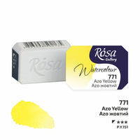 Akvarelové barvy Rosa Gallery pánvička 2.5 ml – Azo Yellow panvička