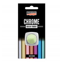 Rub-on chromový prášek Pentart 0.5 g - zelená