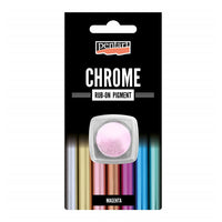 Rub-on chromový prášek Pentart 0.5 g – magenta