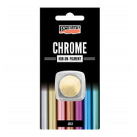 Rub-on chromový prášek Pentart 0.5 g – zlatá
