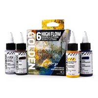 Sada akrylových barev Golden High Flow Drawing & Lettering 6 x 30 ml