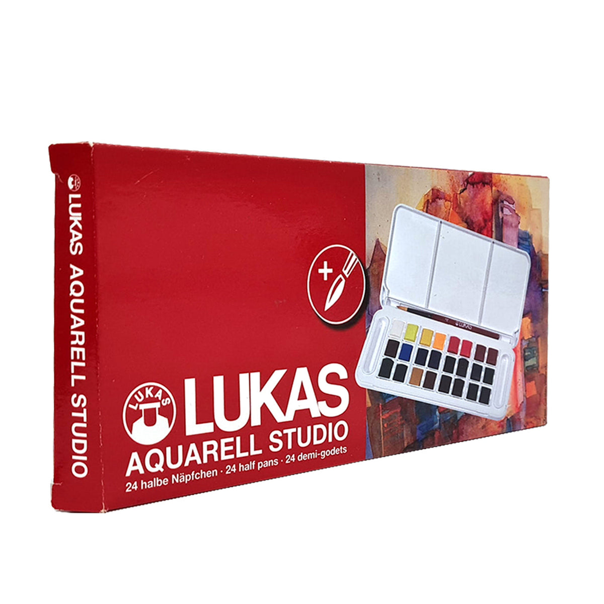 Sada akvarelových barev LUKAS Studio v plastovém boxu - 24 ks