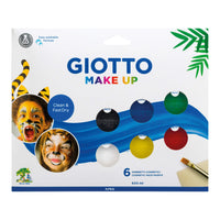 Sada barev na obličej GIOTTO Make Up 6 x 5 ml se štětcem a houbičkou