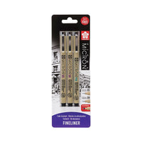 Sada technických per Sakura Pigma Micron - 3 ks
