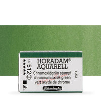 Schmincke Horadam akvarelové barvy v celé pánvičce – 512 chromium oxide zelená