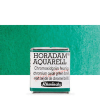 Schmincke Horadam akvarelové barvy v poloviční pánvičce – 511 chromium oxide green brilli