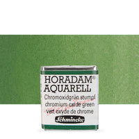 Schmincke Horadam akvarelové barvy v poloviční pánvičce – 512 chromium oxide green