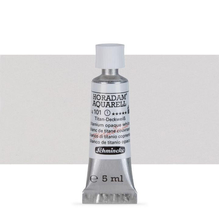 Schmincke Horadam akvarelové barvy v tubě 5 ml – 101 titánovobiela opaque