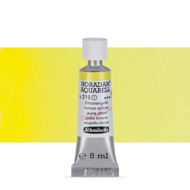 Schmincke Horadam akvarelové barvy v tubě 5 ml – 215 citronovožltá