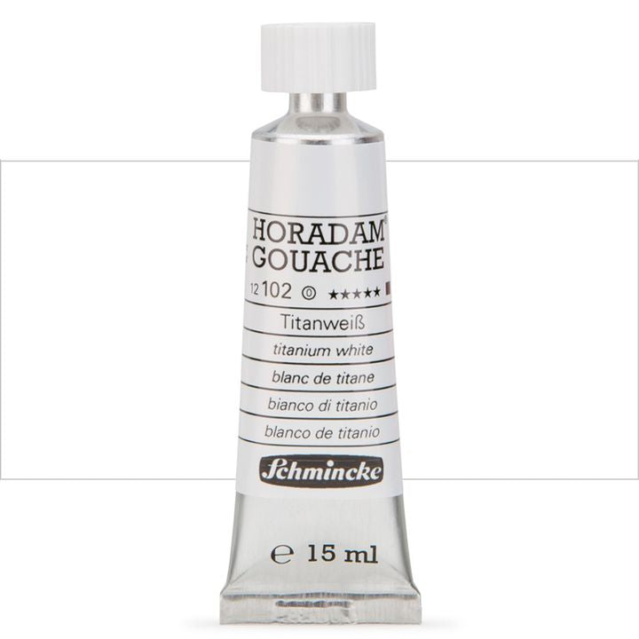 Schmincke Horadam Gouache 15ml – 102 titánová biela