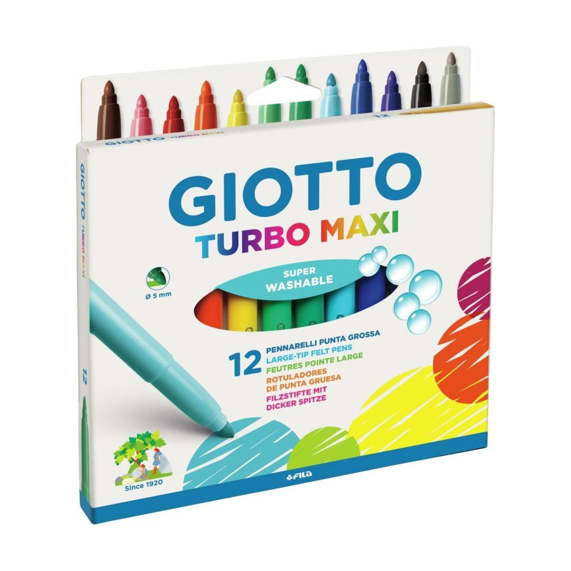 Silné vypratelné fixy GIOTTO Turbo Maxi 5 mm