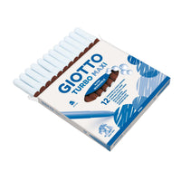 Silné vypratelné fixy GIOTTO Turbo Maxi 5 mm – hnědá