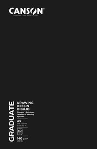 Skicák Canson Graduate Art Book Sketch & Draw 140 g/m², 40 listů, A5, pevná vazba