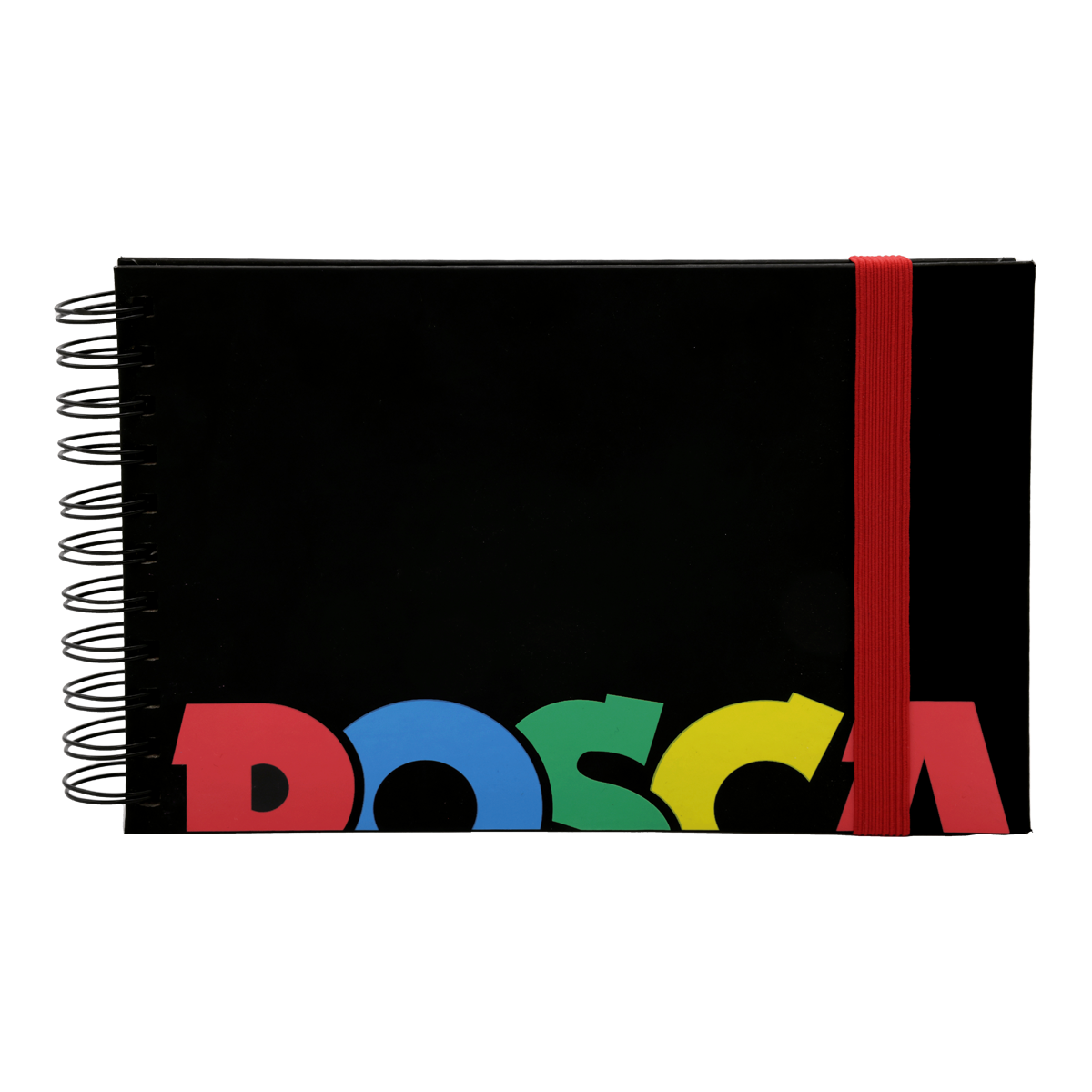 Skicák Posca, černý, A5, mix 3 barev papíru