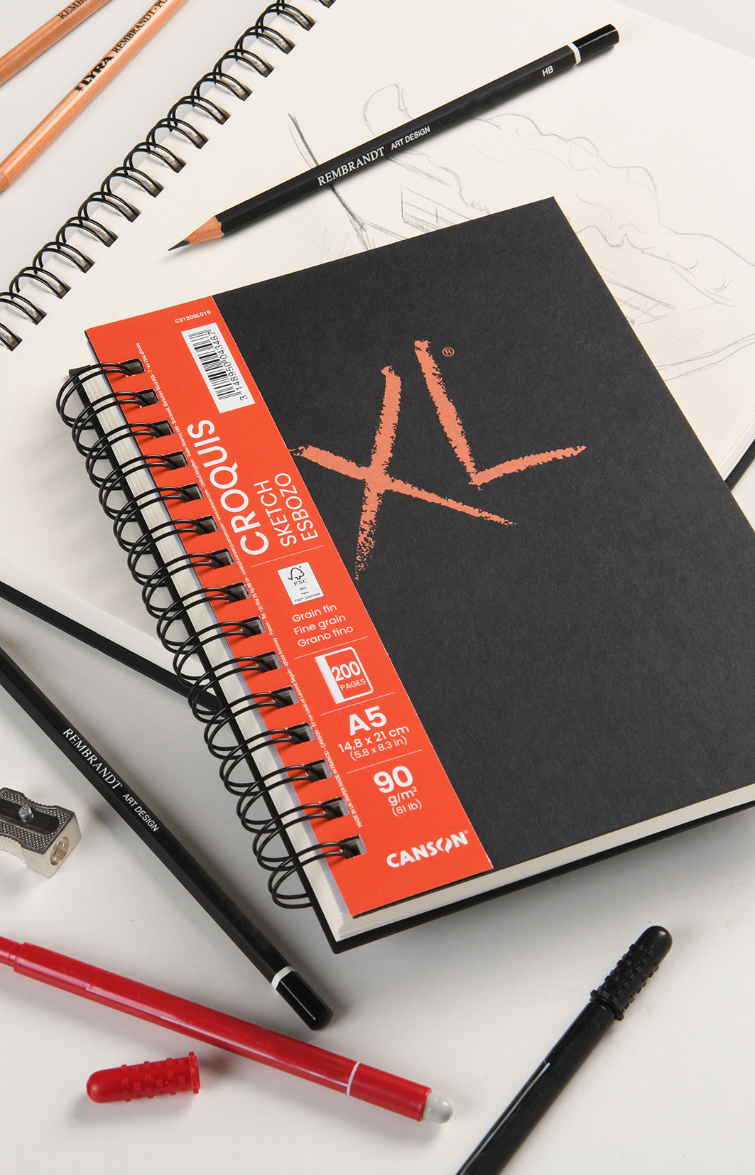 Skicovací blok CANSON XL Sketch 90 g/m² 200L A4