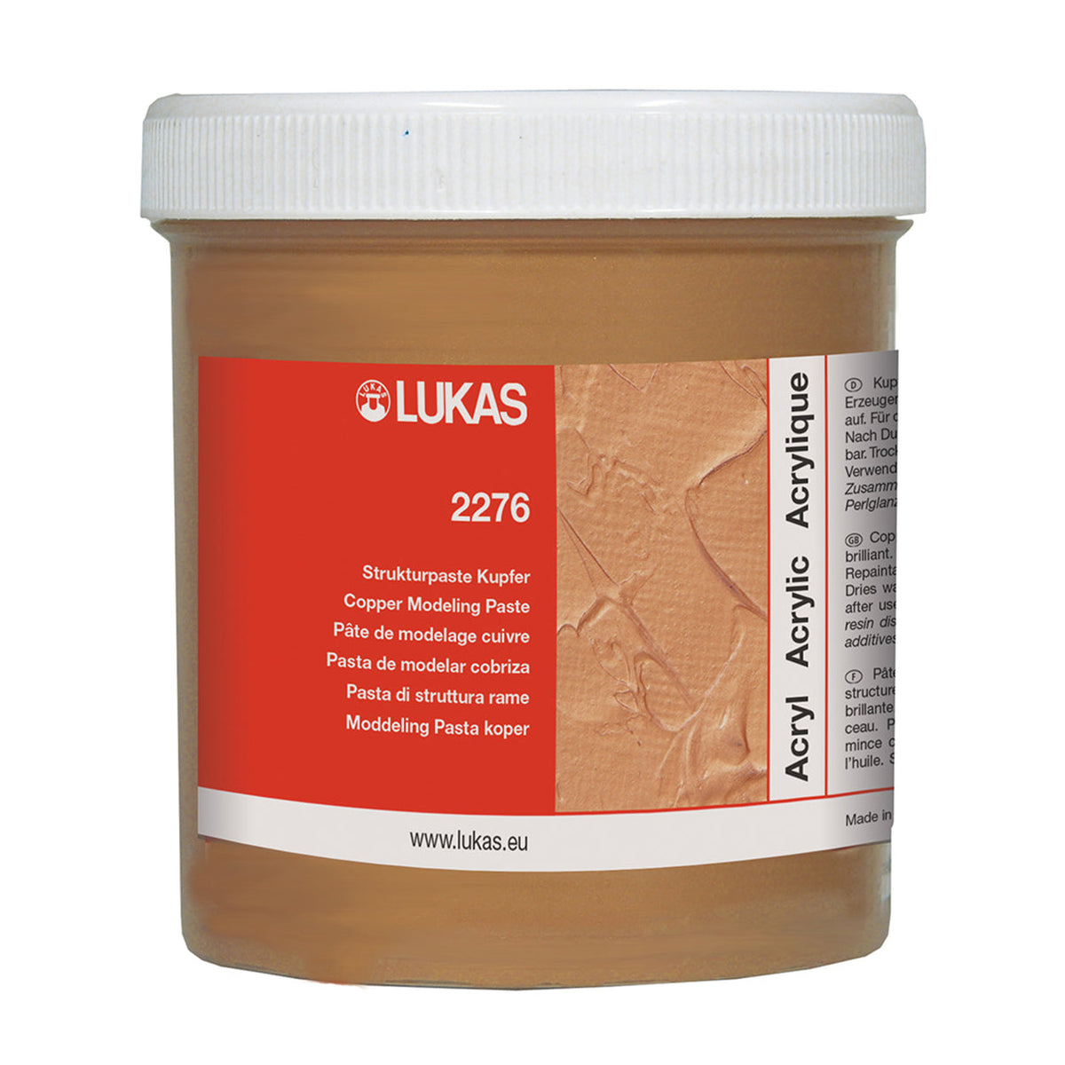 Strukturovací pasta LUKAS měď 250 ml