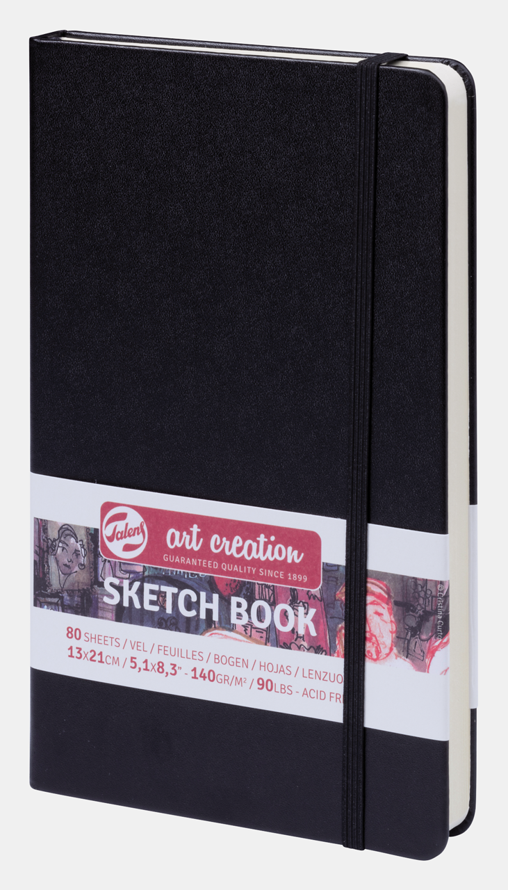 Skicovací blok ROYAL TALENS Art Creation Black 13 x 21 cm, 140 g, 90 listů, pevná vazba