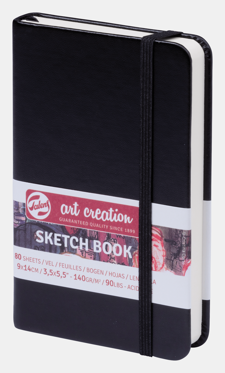 Skicovací blok ROYAL TALENS Art Creation Black 9 x 14 cm, 140 g, 90 listů