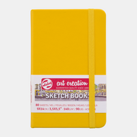 Skicovací blok Talens Art Creation Golden Yellow 9 x 14 cm, 140 g, 80 listů - pevná vazba