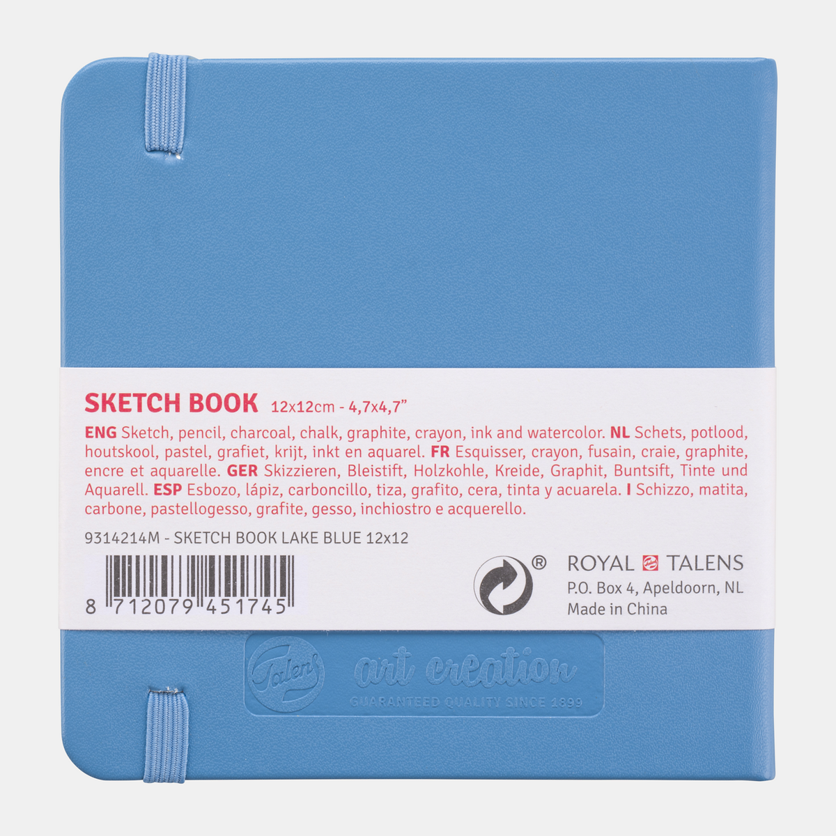 Skicovací blok Talens Art Creation Light Blue 12 x 12 cm, 140 g, 80 listů