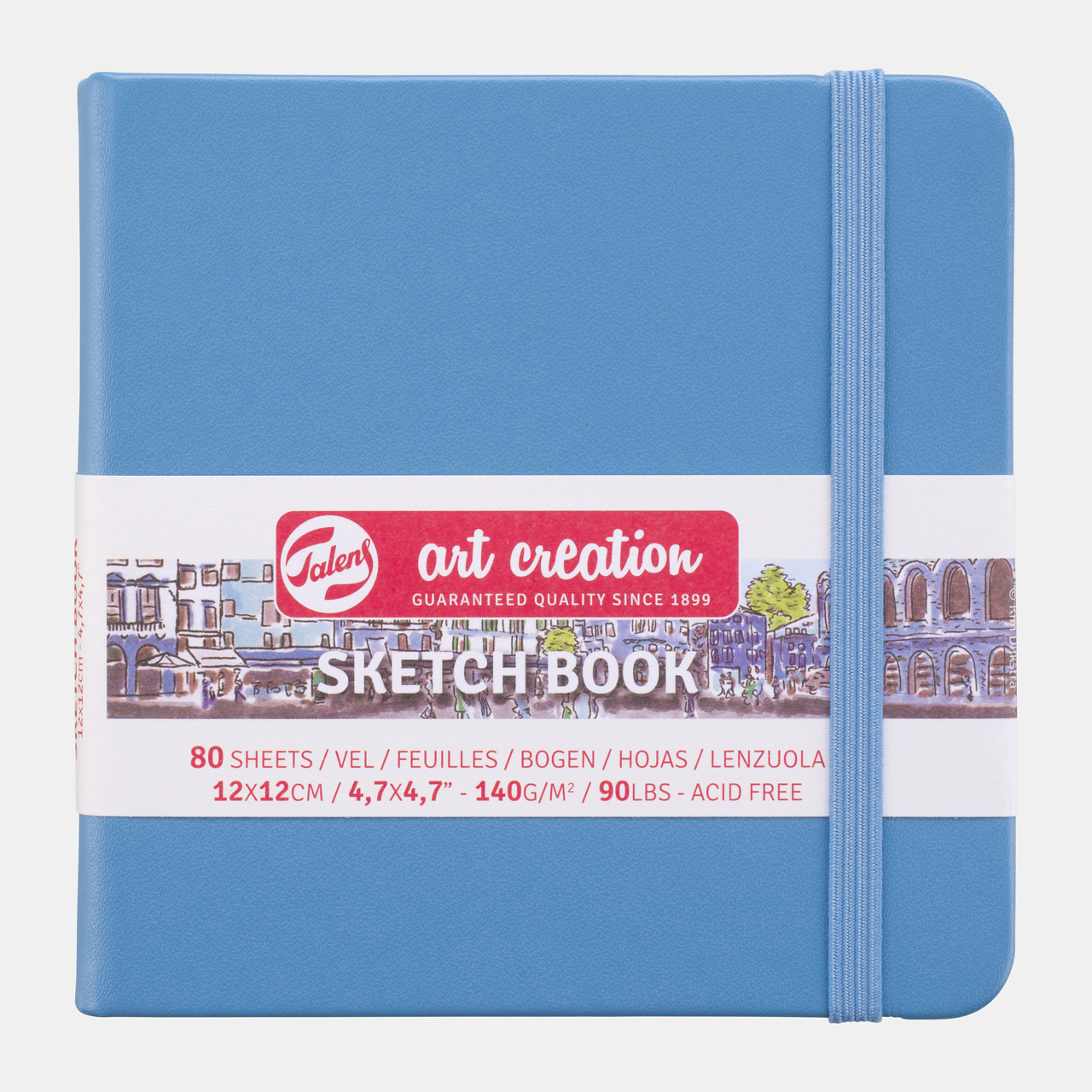 Skicovací blok Talens Art Creation Light Blue 12 x 12 cm, 140 g, 80 listů