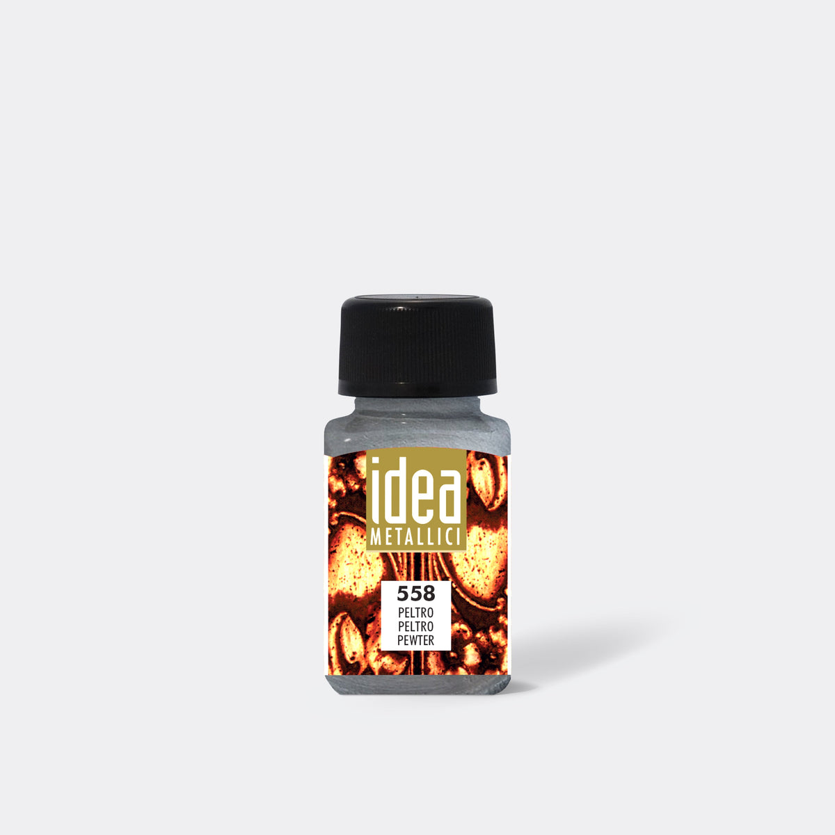 Tekutá metalická barva MAIMERI Idea Metallici 60 ml – Cínová