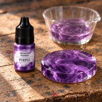 Tekutý metalický pigment do pryskyřice 5 ml – fialová
