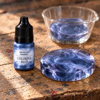 Tekutý metalický pigment do pryskyřice 5 ml – měňavá modrá