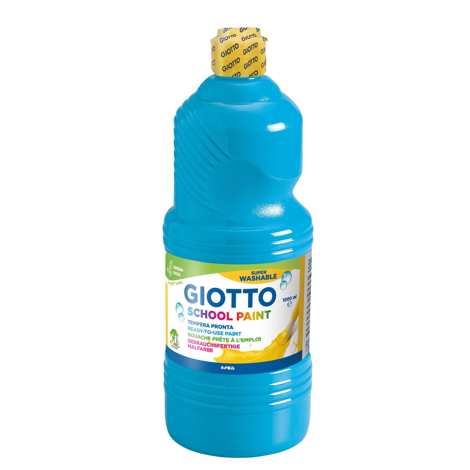 Temperová barva GIOTTO School Paint 1000 ml – azurová