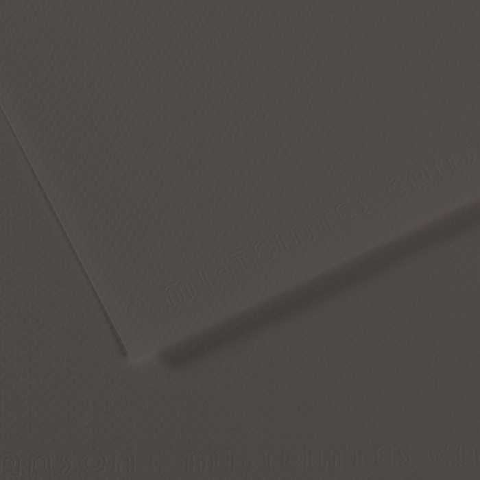 Tónovaný papír CANSON Mi-Teintes 50 x 65 cm – 160 g/m² – Uhelně šedá 184