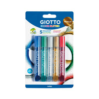 Třpytivé lepidlo GIOTTO Glitter Glue metalické barvy 5 x 10 g