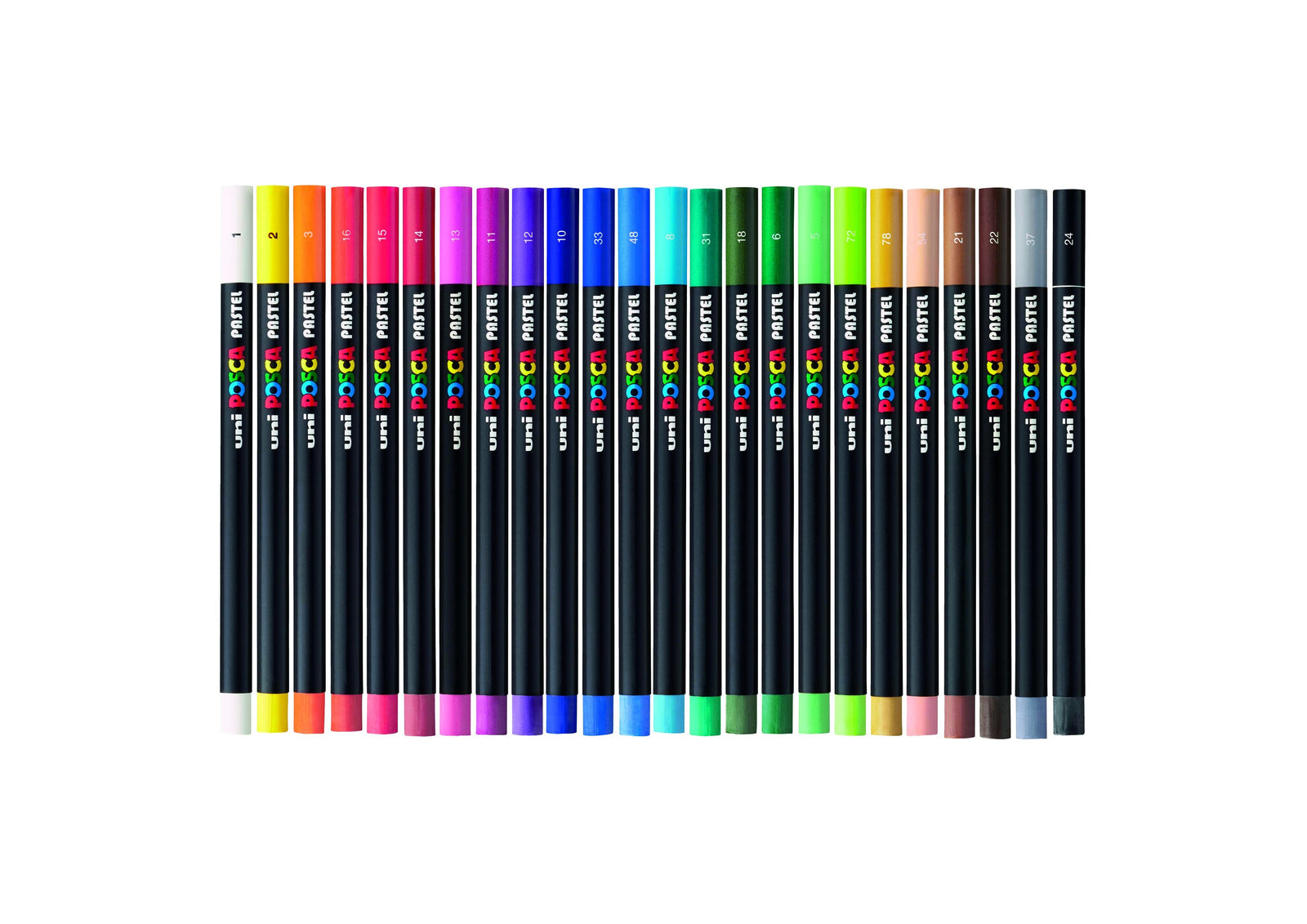 Posca KPA-100 24C voskové pastely, sada, mix barev