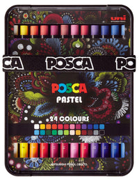 Posca KPA-100 24C voskové pastely, sada, mix barev