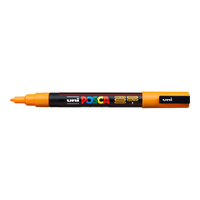 Posca popisovač PC-3M – 0,9 - 1,3 mm, jasně žlutá (3)