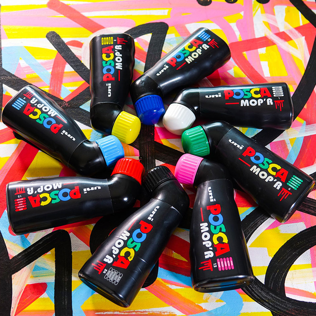 Posca PCM-22 8C MOP´R sada popisovačů, 3 – 19 mm, mix barev (8 ks)