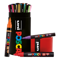 Posca kombinovaná sada popisovačů v plechové dóze – 13 ks (PC-3M, PC-5M, PC-5BR)