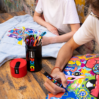 Posca kombinovaná sada popisovačů v plechové dóze – 13 ks (PC-3M, PC-5M, PC-5BR)