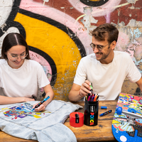 Posca kombinovaná sada popisovačů v plechové dóze – 13 ks (PC-3M, PC-5M, PC-5BR)