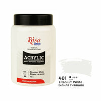 Akrylová farba, 400 ml, ROSA STUDIO – Titánovo biela (401)