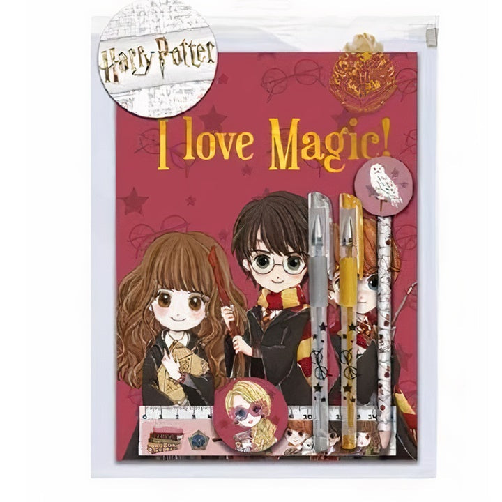 Zápisník Harry Potter - sada s príslušenstvom 6 ks