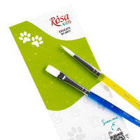 Sada štetcov ROSA Kids 2 ks syntetické | okrúhly č. 6, plochý č. 6