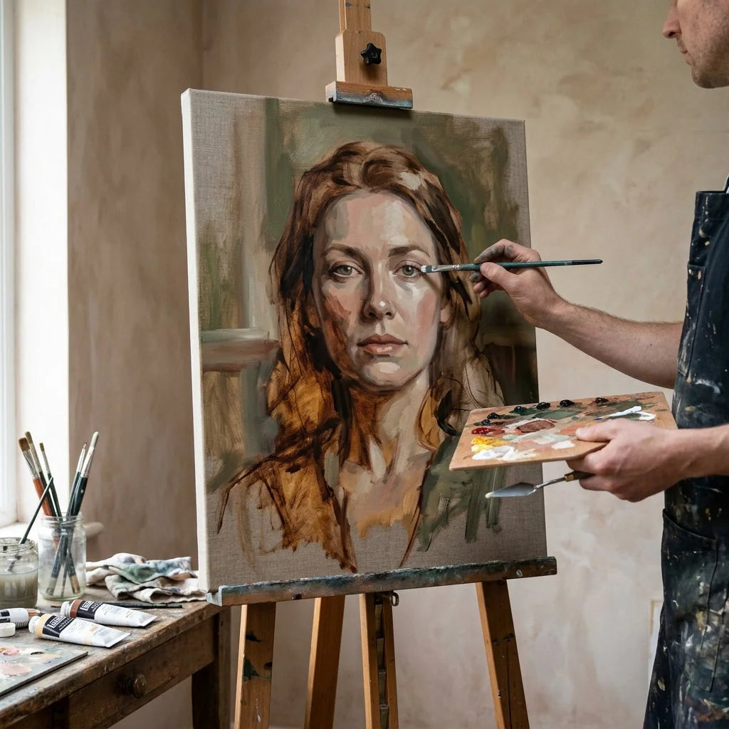 Akrylová malba na malířském plátně PROFI ARTMIE